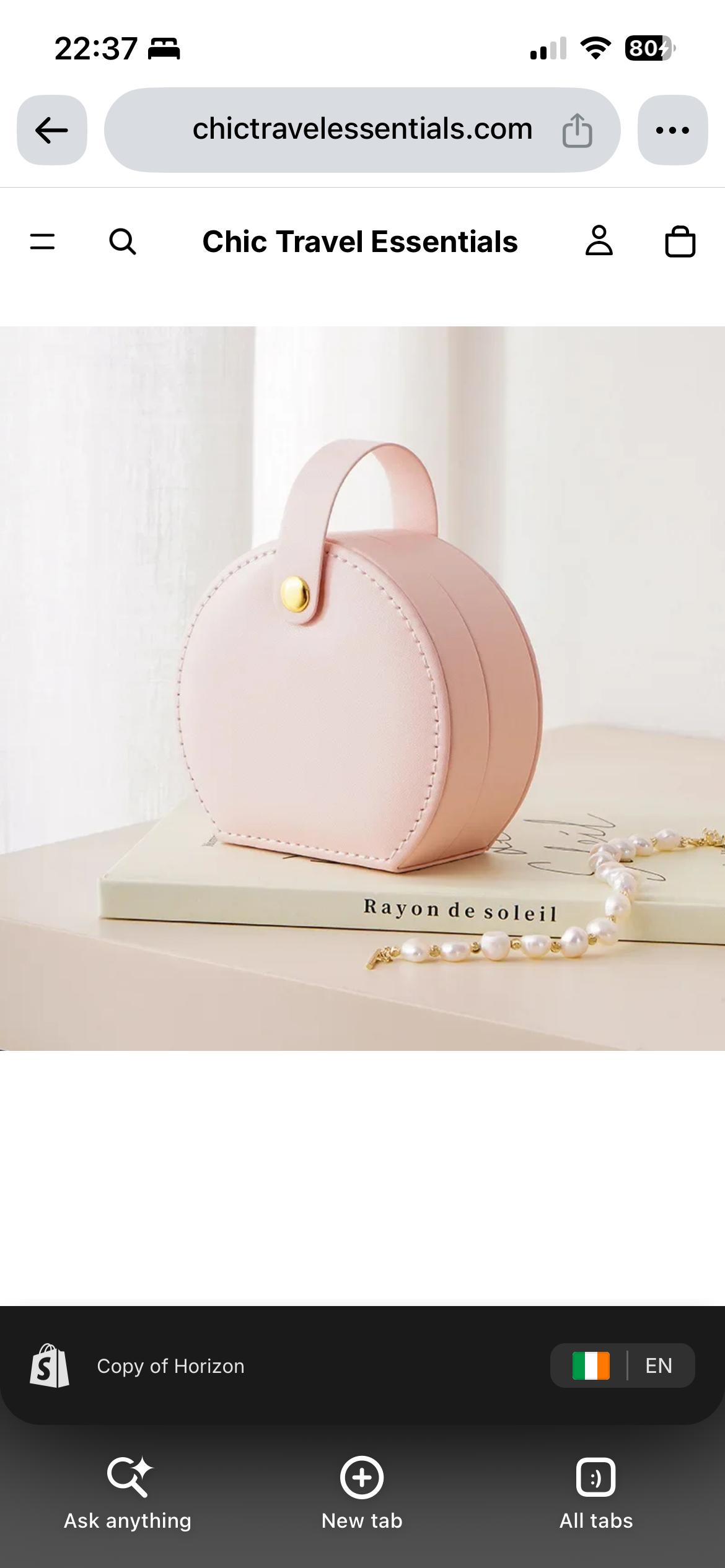 Travel Jewellery Organizer Case