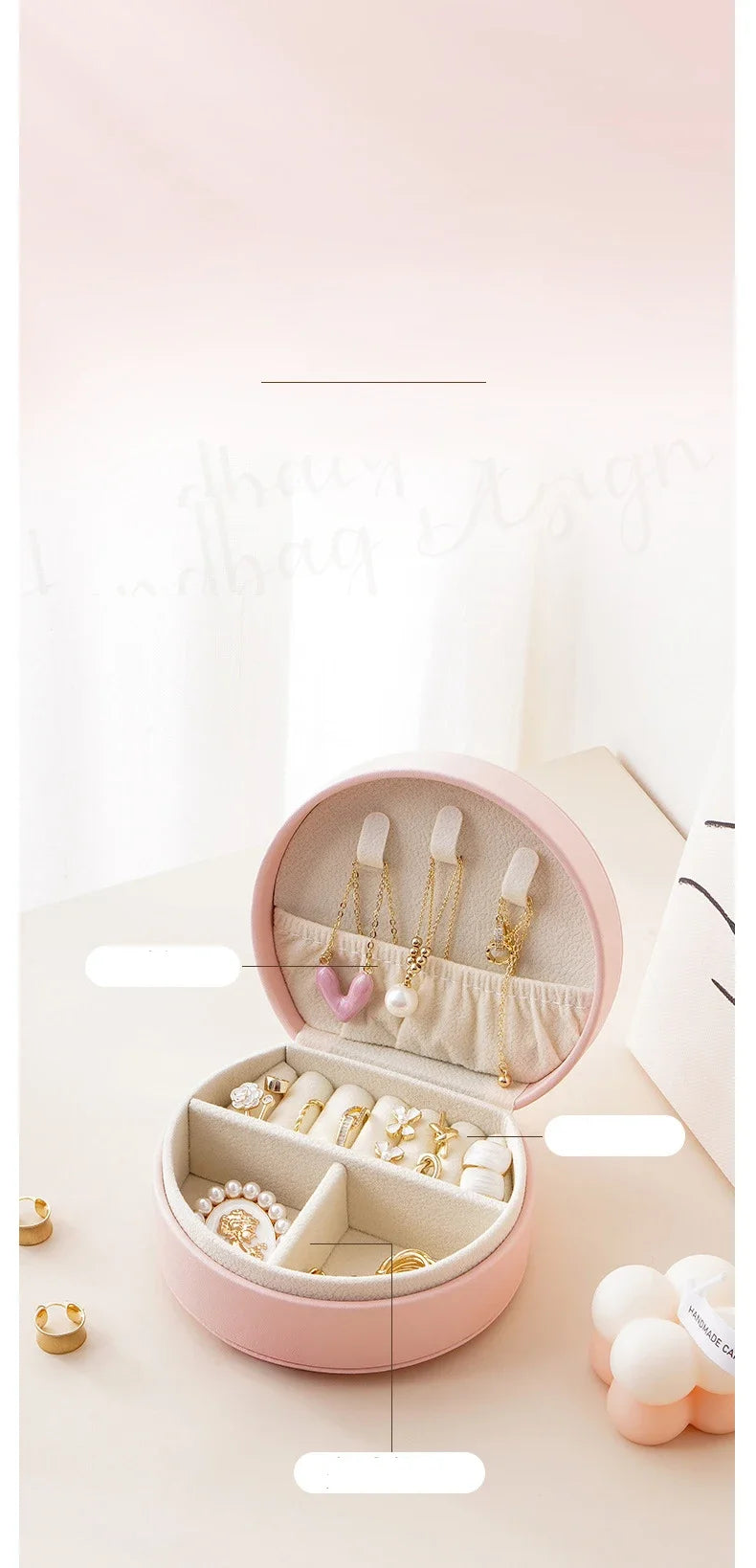 Travel Jewellery Organizer Case