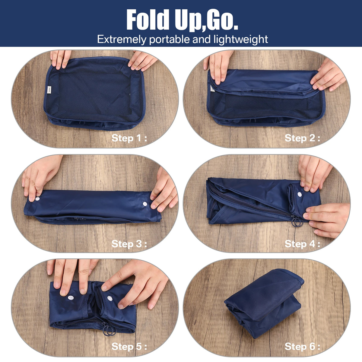 6-Piece Travel Packing Cube Set
