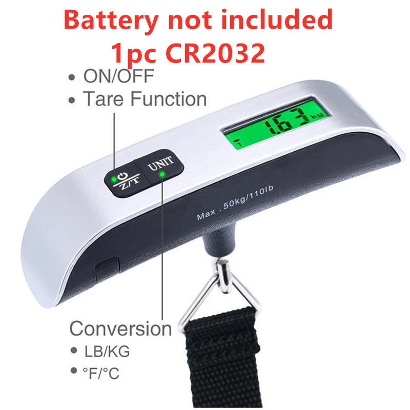 Chic Digital Luggage Scale – Portable 50 kg Travel Weight Scale