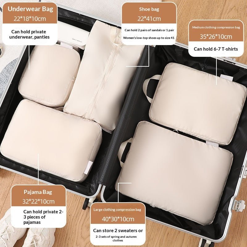 Lightweight travel packing cubes in multiple sizes