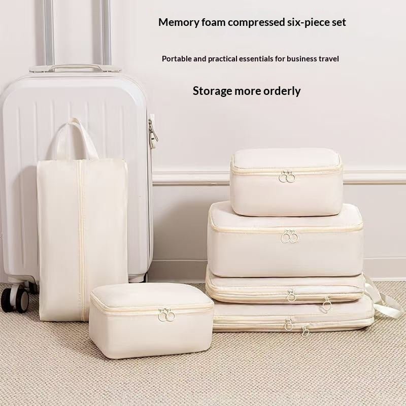 Space-saving packing cubes for travel luggage