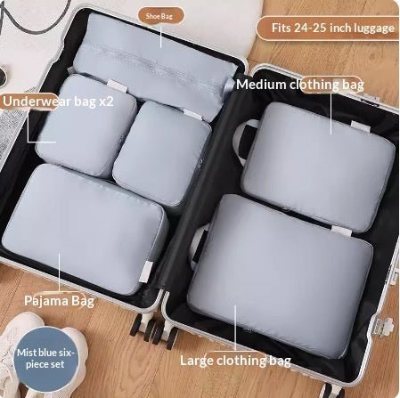 Chic travel packing cubes in grey colour