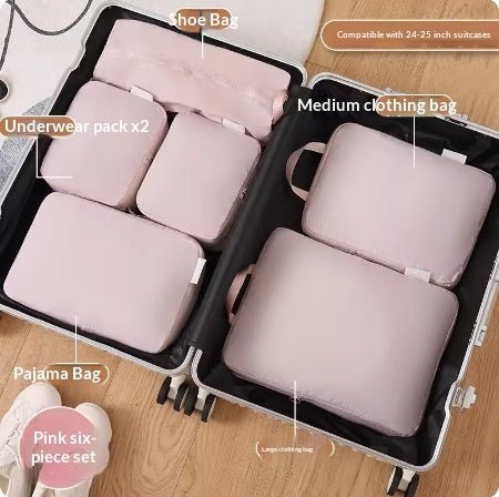 Space-saving packing cubes for travel luggage